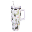 Shades of Emerald Tumbler Canyon Cup, Double Wall Stainless Steel w/ Straw, 40oz, Gift Box