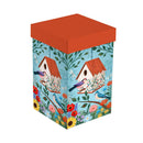 Cottage Garden Travel Cup Ceramic Perfect Cup, Birdhouse, 17oz, Gift Box