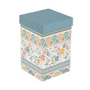 Geometric Tapestry Scalloped Harmony Travel Cup Ceramic Perfect, 17oz, Gift Box