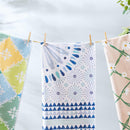 Seaside Retreat Towel Quick Dry Waffle Weave w/ Matching Carrying Case, Shibori, 60"L x 30"W