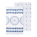 Seaside Retreat Towel Quick Dry Waffle Weave w/ Matching Carrying Case, Shibori, 60"L x 30"W