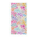 Bunny Bloom Towel, Quick Dry Waffle Weave w/ Matching Carrying Case, Floral Ditsy, 60"L x 30"W