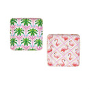 Palm Beach Trinket Dish, Tropical Square, Asst of 2