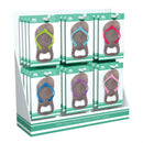 Flip Flop Bottle Opener, Metal, Asst of 6, CDU