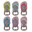 Flip Flop Bottle Opener, Metal, Asst of 6, CDU