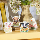 Hillside Pasture Figurine, Asst of 4, CDU