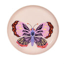 Trinket Dish, Metal Round Butterfly Print, Asst of 4