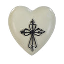 Memorial Token, Heart Cross, Asst of 3, Box Display