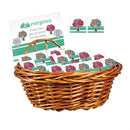 What She Shed Wish Token, Flower Bouquet, Asst of 2, Basket Display