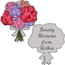 What She Shed Wish Token, Flower Bouquet, Asst of 2, Basket Display