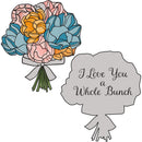 What She Shed Wish Token, Flower Bouquet, Asst of 2, Basket Display