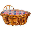 Red, White, & Bloom Token, Metal Flag, Basket Display