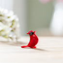Memorial Token, Glass Cardinal, Basket Display