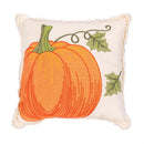 Harvest Blossom Throw Pillow Square Pumpkin, 16" x 16"
