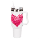 Heart Of The Home Tumbler Stainless Steel Canyon Cup, Butterfly Heart, 40oz, Window Box