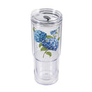 VivaStyle Hydrangea Haven Insulated Tumbler Shatterproof, 20oz, Gift Box
