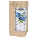 VivaStyle Hydrangea Haven Insulated Tumbler Shatterproof, 20oz, Gift Box