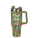 Cottage Garden Tumbler Trenta Cup Double Wall Stainless Steel, Plant Lady, 30oz, Gift Box
