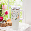 Simple Blessings Tumbler Stainless Steel Canyon Cup, With God all things, 40 oz, Window Box