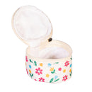 What She Shed Botanical Brights Travel Accessories, Embroidered Round Travel Case, Asst of 2