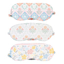 Geometric Tapestry Scalloped Harmony Travel Accessories, Eye Mask with Travel Pouch, Asst of 3