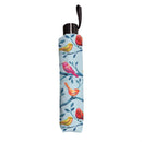 Cottage Garden Fantasical BirdsUmbrella Manual Compact with Sleeve, Florals, 38" Canopy x 22.5"H