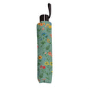 Simple Blessings Umbrella Manual Compact with Sleeve, Green Floral, 38" Canopy x 22.5"H