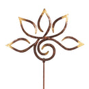 VivaStyle Garden Stake, Zen Symbols Metal Garden Stake, Lotus Lotus
