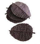 Leaf Placemats Set of 4 Blue Blue