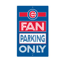 Chicago Cubs Fan Parking USA Metal Wall Sign, 7.5" x 11.5"