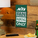 New York Jets Fan Parking USA Metal Wall Sign, 7.5" x 11.5"