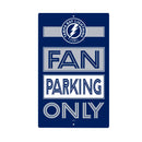 Tampa Bay Lightning Fan Parking USA Metal Wall Sign, 7.5" x 11.5"