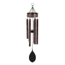 Avria Wind Chime, Tuned Wind Chime, Laser Stripes, 27"H, Brown