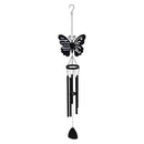 Memorial Decorative Wind Chime, Metal, Lasercut Butterfly