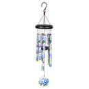 Avria Wind Chime, Tuned Wind Chime, Printed Hydrangeas, 27" H