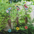 Cottage Garden Wind Chime, Metal, Spring Bird Chime, Asst of 3
