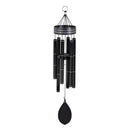Avria Wind Chime, Tuned Wind Chime, Laser Stripes, 27"H, Black