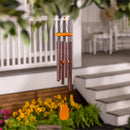 Avria Wood Top Hand-Tuned Wind Chime, Bronze, 29"