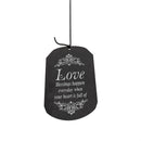 Avria Hand-Tuned Wind Chime, Metal, "Love", 42"