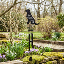 Memorial Decorative Wind Chime, Metal, Lasercut Dog