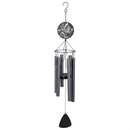 Avria Wind Chime, Tuned Wind Chime, Laser Cut Butterfly,27"H, Gray