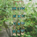 Cottage Garden Wind Chime, Metal Butterfly, 30"