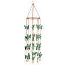 Cottage Garden Wind Chime, Metal Butterfly, 30"