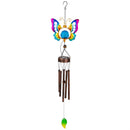 Cottage Garden Wind Chime, Solar, Metal, Butterfly and Dragonfly, Asst of 2