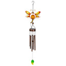 Cottage Garden Wind Chime, Solar, Metal, Butterfly and Dragonfly, Asst of 2