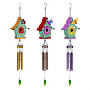 What She Shed Wind Chime, Metal, Decorative Birdhouse, 34", Asst of 3