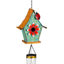 What She Shed Wind Chime, Metal, Decorative Birdhouse, 34", Asst of 3