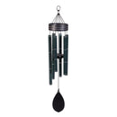 Avria Wind Chime, Tuned Wind Chime, Laser stripe on Ring Top, 27"H, Dark Green