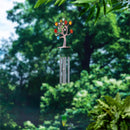 Hillside Pasture Wind Chime, Metal Jeweled, Tree of Life, 34"