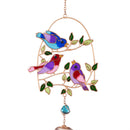 Cottage Garden Decorative Wind Chime, Birds on Branches